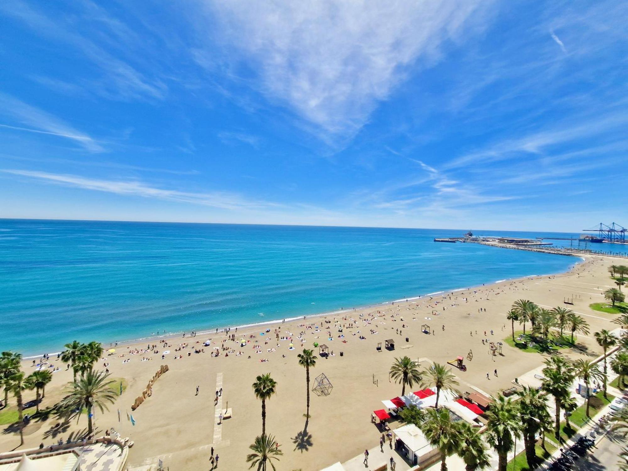 Sr Malagueta Beach Front Wonderful Sea View مالقة المظهر الخارجي الصورة